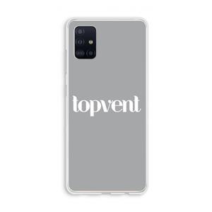 CaseCompany Topvent Grijs Wit: Galaxy A51 4G Transparant Hoesje