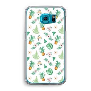 CaseCompany Ananas bladeren: Samsung Galaxy S6 Transparant Hoesje