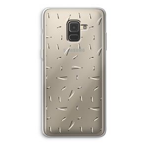 CaseCompany Hipster stripes: Samsung Galaxy A8 (2018) Transparant Hoesje