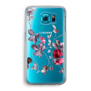 CaseCompany Mooie bloemen: Samsung Galaxy S6 Transparant Hoesje