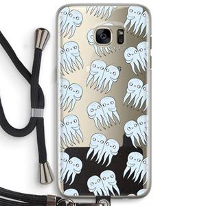 CaseCompany Octopussen: Samsung Galaxy S7 Edge Transparant Hoesje met koord
