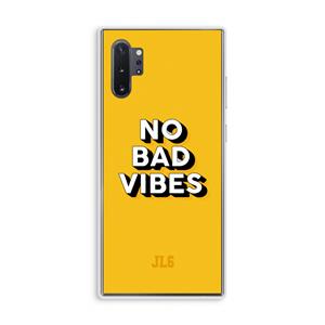CaseCompany No Bad Vibes: Samsung Galaxy Note 10 Plus Transparant Hoesje