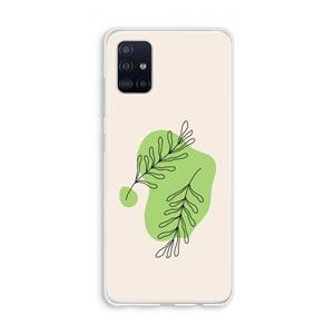 CaseCompany Beleaf in you: Galaxy A51 4G Transparant Hoesje