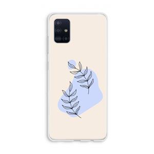 CaseCompany Leaf me if you can: Galaxy A51 4G Transparant Hoesje
