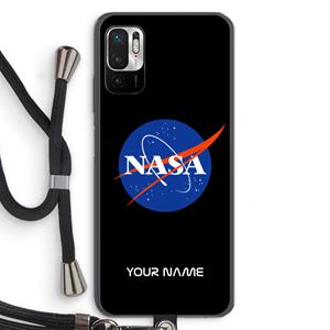 CaseCompany NASA: Xiaomi Redmi Note 10 5G Transparant Hoesje met koord