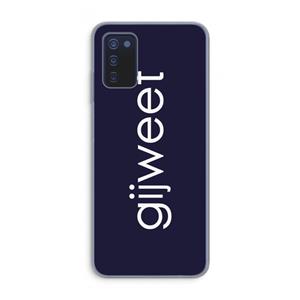 CaseCompany Gijweet: Samsung Galaxy A03s Transparant Hoesje