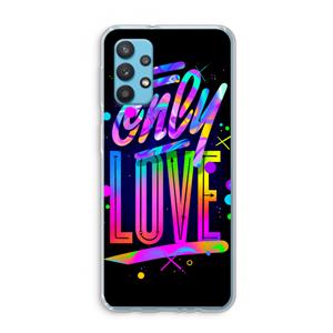 CaseCompany Only Love: Samsung Galaxy A32 4G Transparant Hoesje