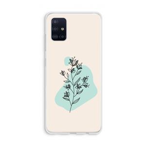 CaseCompany Violets are blue: Galaxy A51 4G Transparant Hoesje