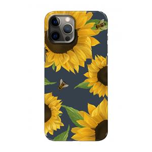 CaseCompany Sunflower and bees: Volledig geprint iPhone 12 Hoesje