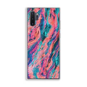 CaseCompany Electric Times: Samsung Galaxy Note 10 Plus Transparant Hoesje