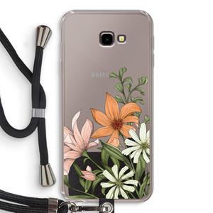 CaseCompany Floral bouquet: Samsung Galaxy J4 Plus Transparant Hoesje met koord