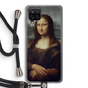 CaseCompany Mona Lisa: Samsung Galaxy A12 Transparant Hoesje met koord