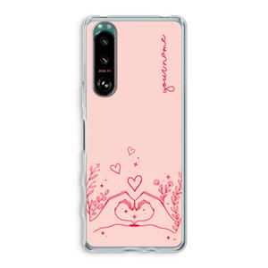 CaseCompany Love is in the air: Sony Xperia 5 III Transparant Hoesje