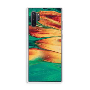 CaseCompany Green Inferno: Samsung Galaxy Note 10 Plus Transparant Hoesje