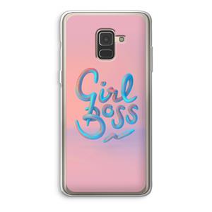 CaseCompany Girl boss: Samsung Galaxy A8 (2018) Transparant Hoesje
