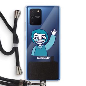 CaseCompany Zwaai: Samsung Galaxy Note 10 Lite Transparant Hoesje met koord