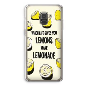 CaseCompany Lemonade: Samsung Galaxy A8 (2018) Transparant Hoesje