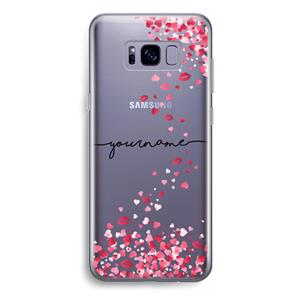 CaseCompany Hartjes en kusjes: Samsung Galaxy S8 Plus Transparant Hoesje