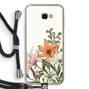 CaseCompany Floral bouquet: Samsung Galaxy J4 Plus Transparant Hoesje met koord