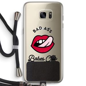 CaseCompany Badass Babes Club: Samsung Galaxy S7 Edge Transparant Hoesje met koord
