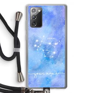 CaseCompany Sterrenbeeld - Licht: Samsung Galaxy Note 20 / Note 20 5G Transparant Hoesje met koord