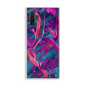 CaseCompany Pink Clouds: Samsung Galaxy Note 10 Plus Transparant Hoesje