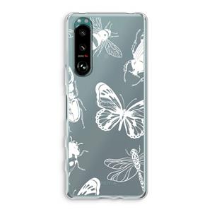 CaseCompany Tiny Bugs: Sony Xperia 5 III Transparant Hoesje