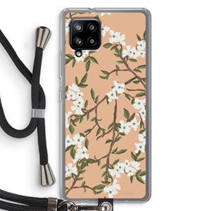 CaseCompany Blossoming spring: Samsung Galaxy A42 5G Transparant Hoesje met koord