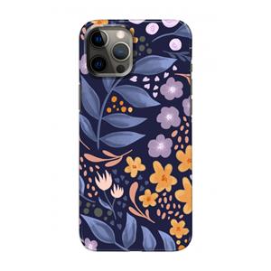 CaseCompany Flowers with blue leaves: Volledig geprint iPhone 12 Hoesje