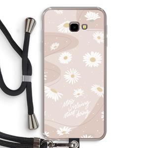 CaseCompany Daydreaming becomes reality: Samsung Galaxy J4 Plus Transparant Hoesje met koord