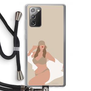 CaseCompany One of a kind: Samsung Galaxy Note 20 / Note 20 5G Transparant Hoesje met koord