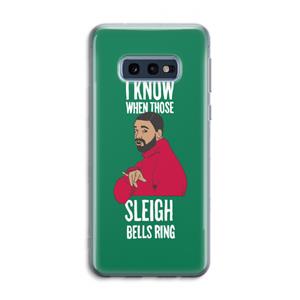 CaseCompany Sleigh Bells Ring: Samsung Galaxy S10e Transparant Hoesje