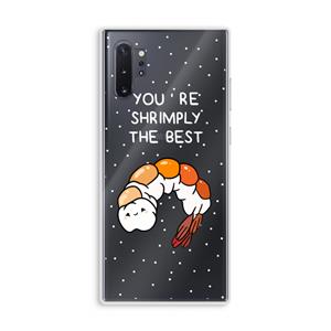 CaseCompany You're Shrimply The Best: Samsung Galaxy Note 10 Plus Transparant Hoesje