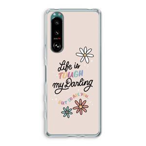 CaseCompany Tough Life: Sony Xperia 5 III Transparant Hoesje