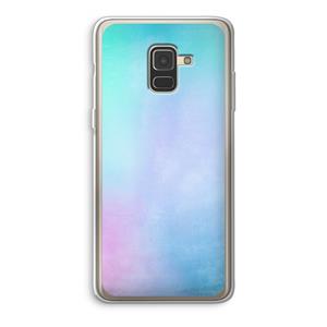CaseCompany mist pastel: Samsung Galaxy A8 (2018) Transparant Hoesje