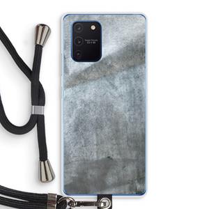 CaseCompany Grey Stone: Samsung Galaxy Note 10 Lite Transparant Hoesje met koord