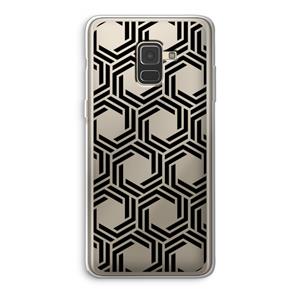 CaseCompany Geometrisch patroon: Samsung Galaxy A8 (2018) Transparant Hoesje