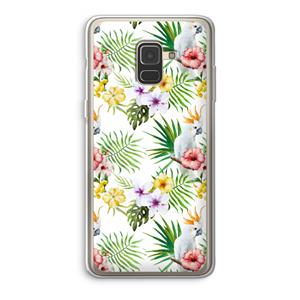 CaseCompany Gele kuif: Samsung Galaxy A8 (2018) Transparant Hoesje