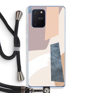 CaseCompany Luca: Samsung Galaxy Note 10 Lite Transparant Hoesje met koord