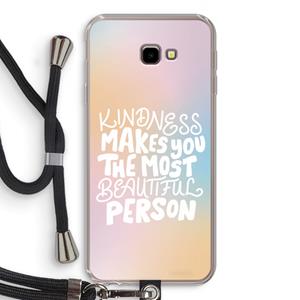 CaseCompany The prettiest: Samsung Galaxy J4 Plus Transparant Hoesje met koord