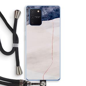 CaseCompany Stone White: Samsung Galaxy Note 10 Lite Transparant Hoesje met koord