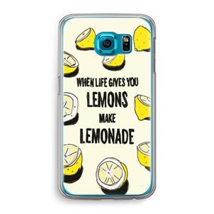 CaseCompany Lemonade: Samsung Galaxy S6 Transparant Hoesje