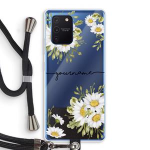 CaseCompany Daisies: Samsung Galaxy Note 10 Lite Transparant Hoesje met koord