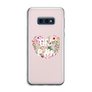 CaseCompany GRL PWR Flower: Samsung Galaxy S10e Transparant Hoesje