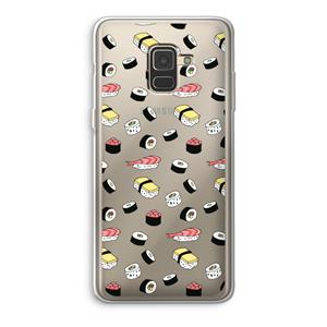 CaseCompany Sushi time: Samsung Galaxy A8 (2018) Transparant Hoesje