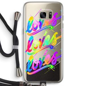 CaseCompany Loves: Samsung Galaxy S7 Edge Transparant Hoesje met koord