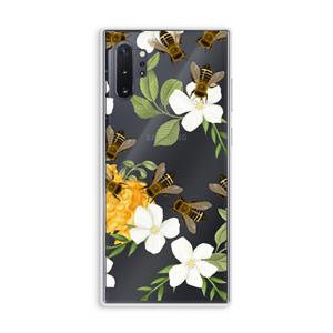 CaseCompany No flowers without bees: Samsung Galaxy Note 10 Plus Transparant Hoesje