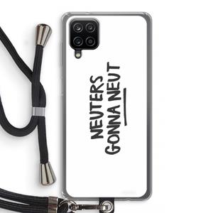 CaseCompany Neuters: Samsung Galaxy A12 Transparant Hoesje met koord