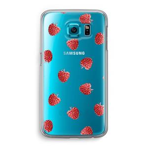 CaseCompany Framboosjes: Samsung Galaxy S6 Transparant Hoesje