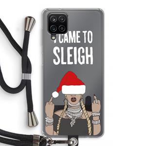 CaseCompany Came To Sleigh: Samsung Galaxy A12 Transparant Hoesje met koord